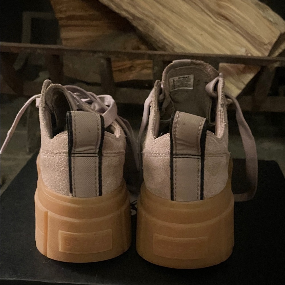 Sorel Caribou X Women's Platform Shoes - Taupe and Sea Salt - Picture 9 of 12